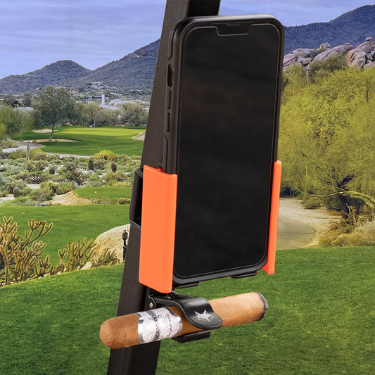 Phone Caddy with Cigar Holder Profile